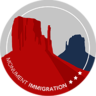 Monument Immigration Logo